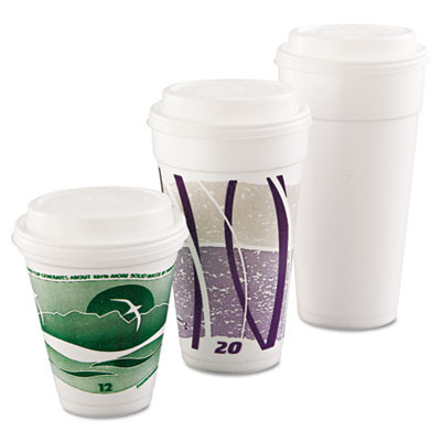 Dart Cappuccino Dome Sipper Lids  Fits 12-24oz Cups  White  1000 Carton (DCC 16EL)
