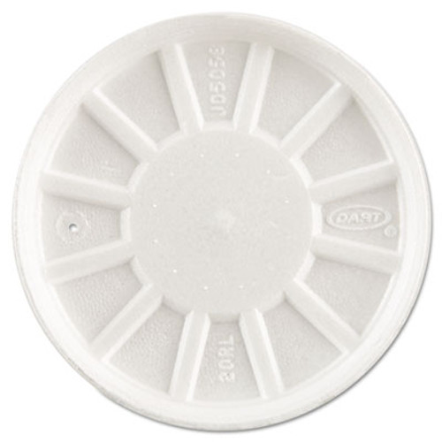 Dart Vented Foam Lids  Fits 6-32oz Cups  White  500 Carton (DCC 20RL)