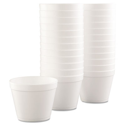 Dart Foam Containers  Foam  24oz  White  25 Bag  20 Bags Carton (DCC 24MJ48)