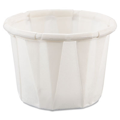 Dart Paper Portion Cups   5oz  White  250 Bag  20 Bags Carton (SCC 050)