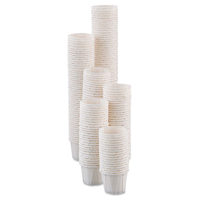 Dart Paper Portion Cups   5oz  White  250 Bag  20 Bags Carton (SCC 050)