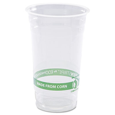 Eco-Products GreenStripe Renewable   Compostable Cold Cups - 24oz   50 PK  20 PK CT (ECP EP-CC24-GS)