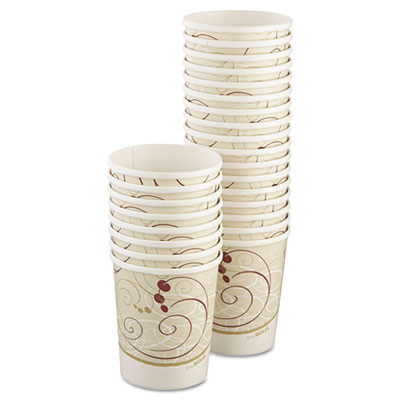 Dart Flexstyle Double Poly Paper Containers  32oz  Symphony Design  500 Carton (SCC H4325SYM)