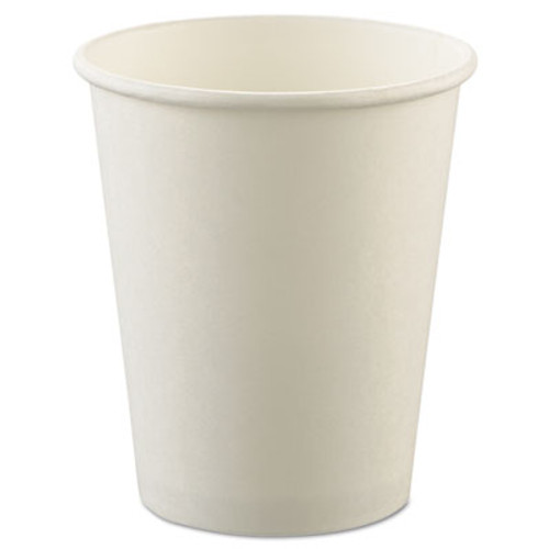 Dart Uncoated Paper Cups  Hot Drink  8oz  White  1000 Carton (SCC U508NU)