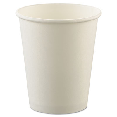 Dart Uncoated Paper Cups  Hot Drink  8oz  White  1000 Carton (SCC U508NU)