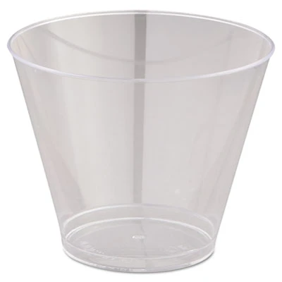 WNA Comet Smooth Wall Tumblers  9oz  Clear  Squat  25 Pack  20 Packs Carton (WNA T9S)