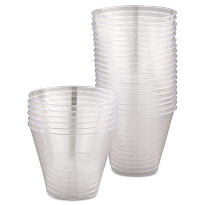 WNA Comet Smooth Wall Tumblers  9oz  Clear  Squat  25 Pack  20 Packs Carton (WNA T9S)
