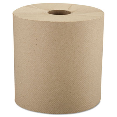 Windsoft Hardwound Roll Towels  8  x 800 ft  Natural  6 Rolls Carton (WIN 1280-6)