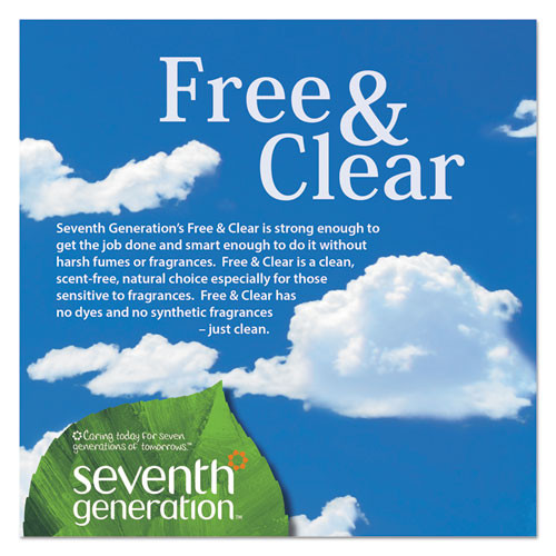 Seventh Generation Natural Liquid Fabric Softener  Free   Clear  42 Loads  32 oz Bottle  6 Carton (SEV 22833)