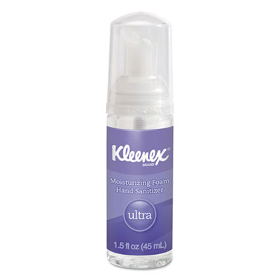 Kleenex Ultra Moisturizing Foam Hand Sanitizer  1 5 oz  Clear  24 Carton (KCC 34604)