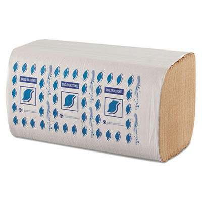 GEN Single-Fold Paper Towels  1-Ply  Kraft  9  x 9 25   12 Carton (GEN SF5001K)