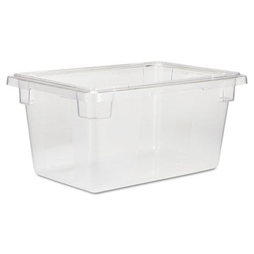 Rubbermaid Commercial Food Tote Boxes  5gal  12w x 18d x 9h  Clear (RCP 3304 CLE)