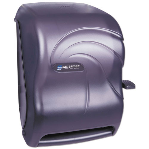 San Jamar Lever Roll Towel Dispenser  Oceans  Black Pearl  12 15 16 x 9 1 4 x 16 1 2 (SAN T1190TBK)