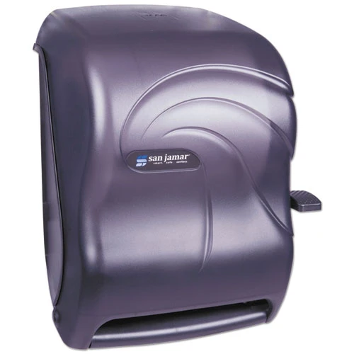 San Jamar Lever Roll Towel Dispenser  Oceans  Black Pearl  12 15 16 x 9 1 4 x 16 1 2 (SAN T1190TBK)