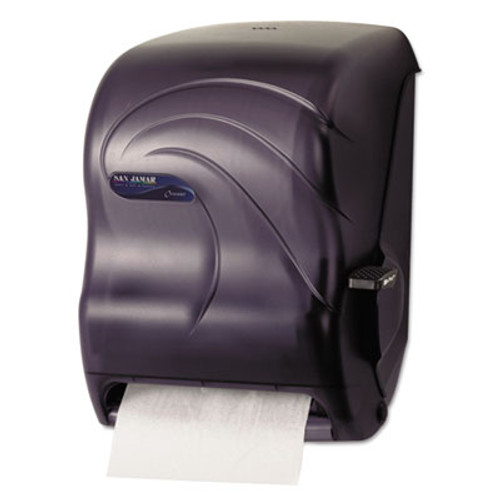 San Jamar Lever Roll Towel Dispenser  Oceans  Black Pearl  12 15 16 x 9 1 4 x 16 1 2 (SAN T1190TBK)
