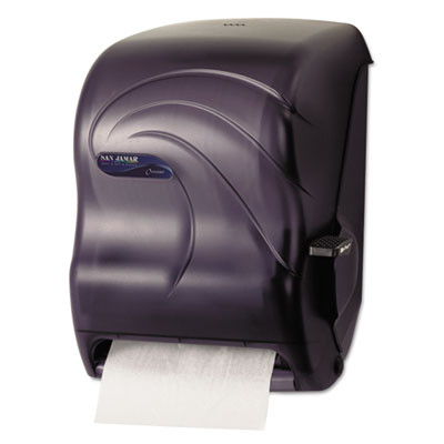 San Jamar Lever Roll Towel Dispenser  Oceans  Black Pearl  12 15 16 x 9 1 4 x 16 1 2 (SAN T1190TBK)