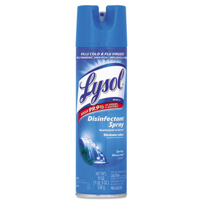 LYSOL Brand Disinfectant Spray  Spring Waterfall Scent  19 oz Aerosol (REC 79326)