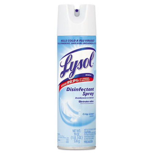 LYSOL Brand Disinfectant Spray  Crisp Linen Scent  19 oz Aerosol (REC 79329)
