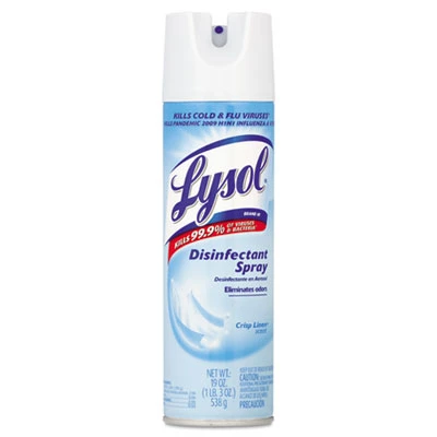 LYSOL Brand Disinfectant Spray  Crisp Linen Scent  19 oz Aerosol (REC 79329)