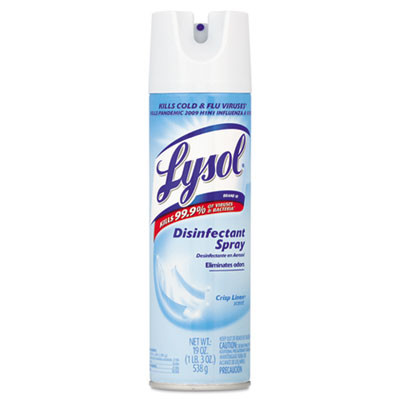 LYSOL Brand Disinfectant Spray  Crisp Linen Scent  19 oz Aerosol (REC 79329)