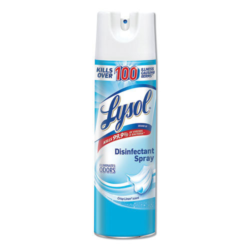 LYSOL Brand Disinfectant Spray  Crisp Linen Scent  19 oz Aerosol (REC 79329)