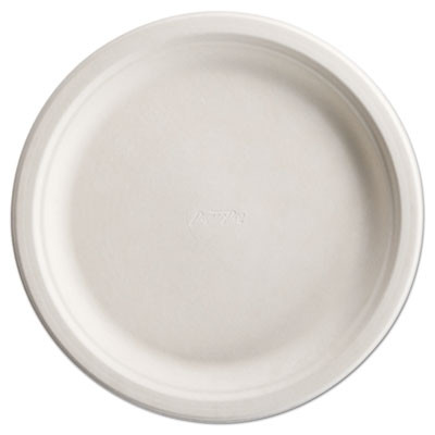 Chinet PaperPro Naturals Fiber Dinnerware  Plate  10 1 2  Round Natural 125 PK 4 PK CT (HUH PAPRO2)