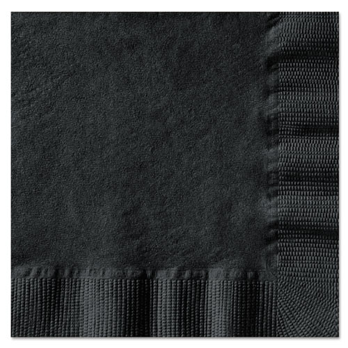 Hoffmaster Beverage Napkins  1-Ply  10 x 10  Black  1000 Carton (HFM 020212)