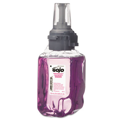 GOJO Antibacterial Foam Hand Wash  Plum Scent  700mL Refill  4 Carton (GOJ 8712-04)