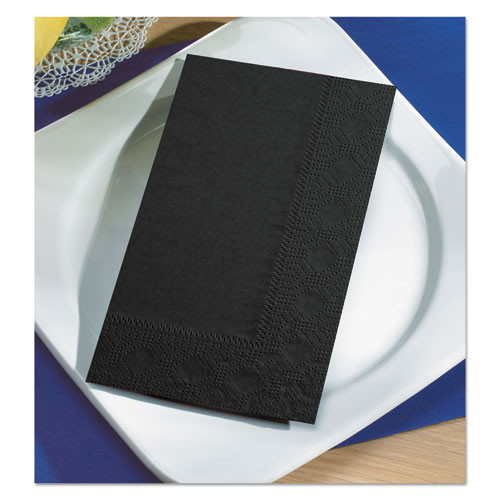 Hoffmaster Dinner Napkins  2-Ply  15 x 17  Black  1000 Carton (HFM 180513)