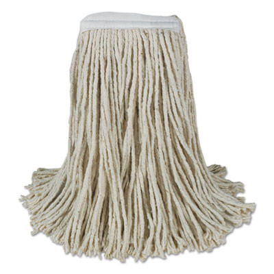 Boardwalk Banded Cotton Mop Heads  Cut-End  20oz  White  12 Carton (BWK CM20020)