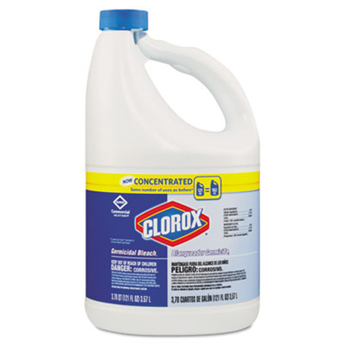 Clorox Concentrated Germicidal Bleach  Regular  121oz Bottle  3 Carton (CLO 30966) Clorox Concentrated Germicidal Bleach  Regular  121oz Bottle  3 Carton (CLO 30966)