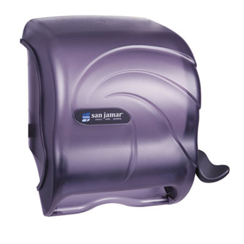 San Jamar Element Lever Roll Towel Dispenser  Oceans  Black  12 1 2 x 8 1 2 x 12 3 4 (SAN T990TBK)