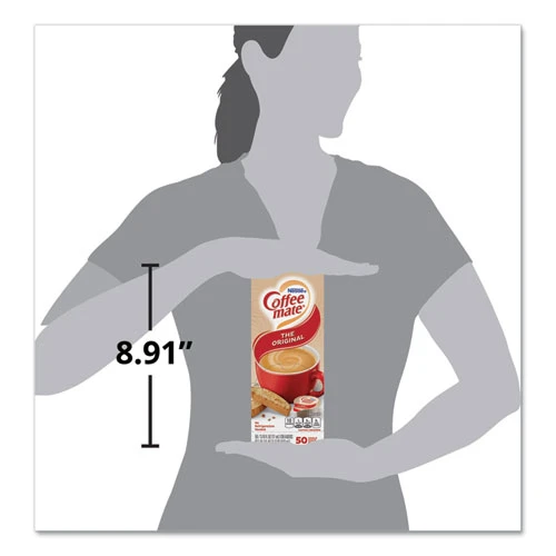 Coffee mate Liquid Coffee Creamer  Original  0 38 oz Mini Cups  50 Box  4 Boxes Carton  200 Total Carton (NES 35110)