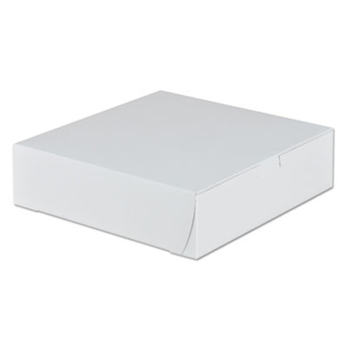 SCT Tuck-Top Bakery Boxes  9w x 9d x 2 1 2h  White  250 Carton (SCH 0953)