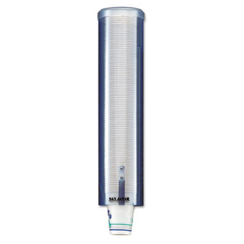 San Jamar Large Pull-Type Water Cup Dispenser  Translucent Blue (SAN C3260TBL)