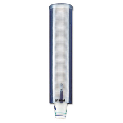 San Jamar Large Pull-Type Water Cup Dispenser  Translucent Blue (SAN C3260TBL)