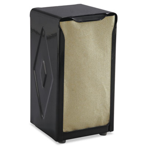 San Jamar Tabletop Napkin Dispenser  Tall Fold  3 3 4 x 4 x 7 1 2  Capacity  150  Black (SAN H900BK)