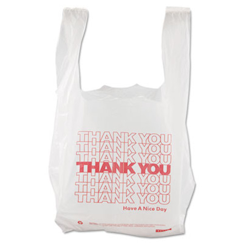 Barnes Paper Company Thank You High-Density Shopping Bags  8  x 16   White  2 000 Carton (BPC 8416THYOU)