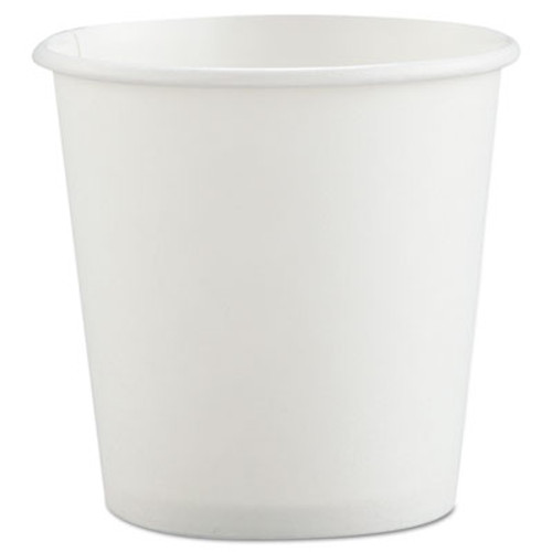 Dart Polycoated Hot Paper Cups  4 oz  White (SCC 374W-2050)