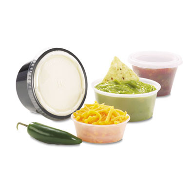 Fabri-Kal Portion Cups  2 oz  Clear  2500 Carton (FAB PC200)