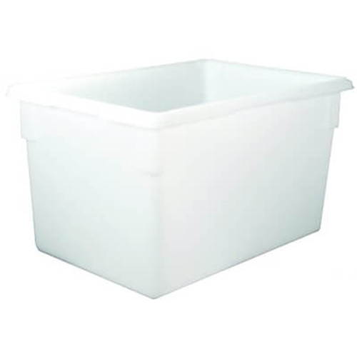 Rubbermaid Commercial Food Tote Boxes  21 5gal  26w x 18d x 15h  White (RCP 3501 WHI)