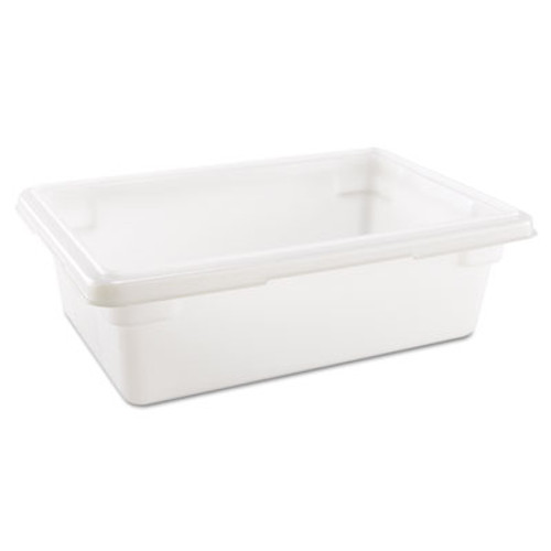 Rubbermaid Commercial Food Tote Boxes  3 5gal  18w x 12d x 6h  White (RCP 3509 WHI)