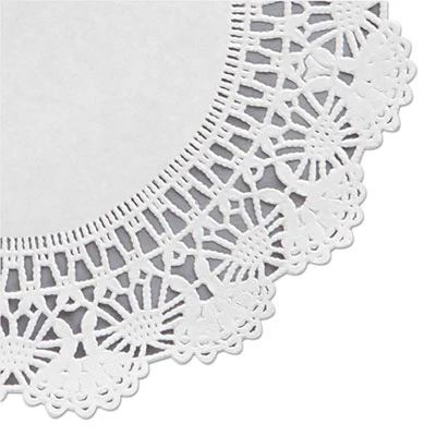 Hoffmaster Cambridge Lace Doilies  Round  8   White  1000 Carton (HFM 500236)