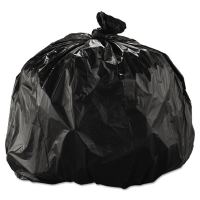 Inteplast Group High-Density Interleaved Commercial Can Liners  33 gal  22 microns  33  x 40   Black  250 Carton (IBS S334022K)