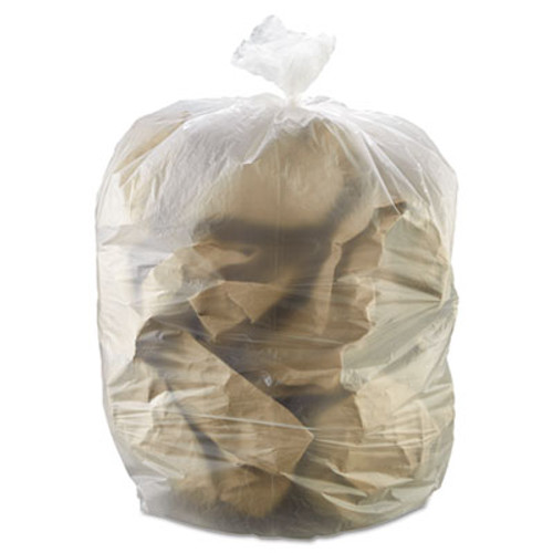 Inteplast Group High-Density Interleaved Commercial Can Liners  55 gal  17 microns  36  x 60   Clear  200 Carton (IBS S366017N)