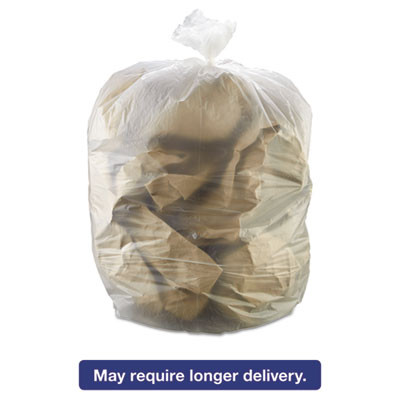 Inteplast Group High-Density Interleaved Commercial Can Liners  55 gal  17 microns  36  x 60   Clear  200 Carton (IBS S366017N)