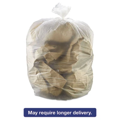 Inteplast Group High-Density Interleaved Commercial Can Liners  55 gal  17 microns  36  x 60   Clear  200 Carton (IBS S366017N)