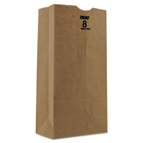 General Grocery Paper Bags  50 lbs Capacity   8  6 13 w x 4 13 d x 12 44 h  Kraft  500 Bags (BAG GH8-500)