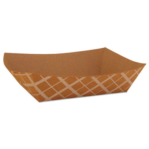 SCT Food Trays  Paperboard  Brown Kraft  5-Lb Capacity  500 Carton (SCH 0529)