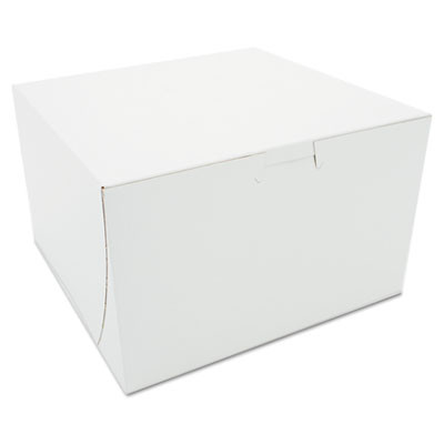 SCT Tuck-Top Bakery Boxes  Paperboard  White  8 x 8 x 5 (SCH 09455)